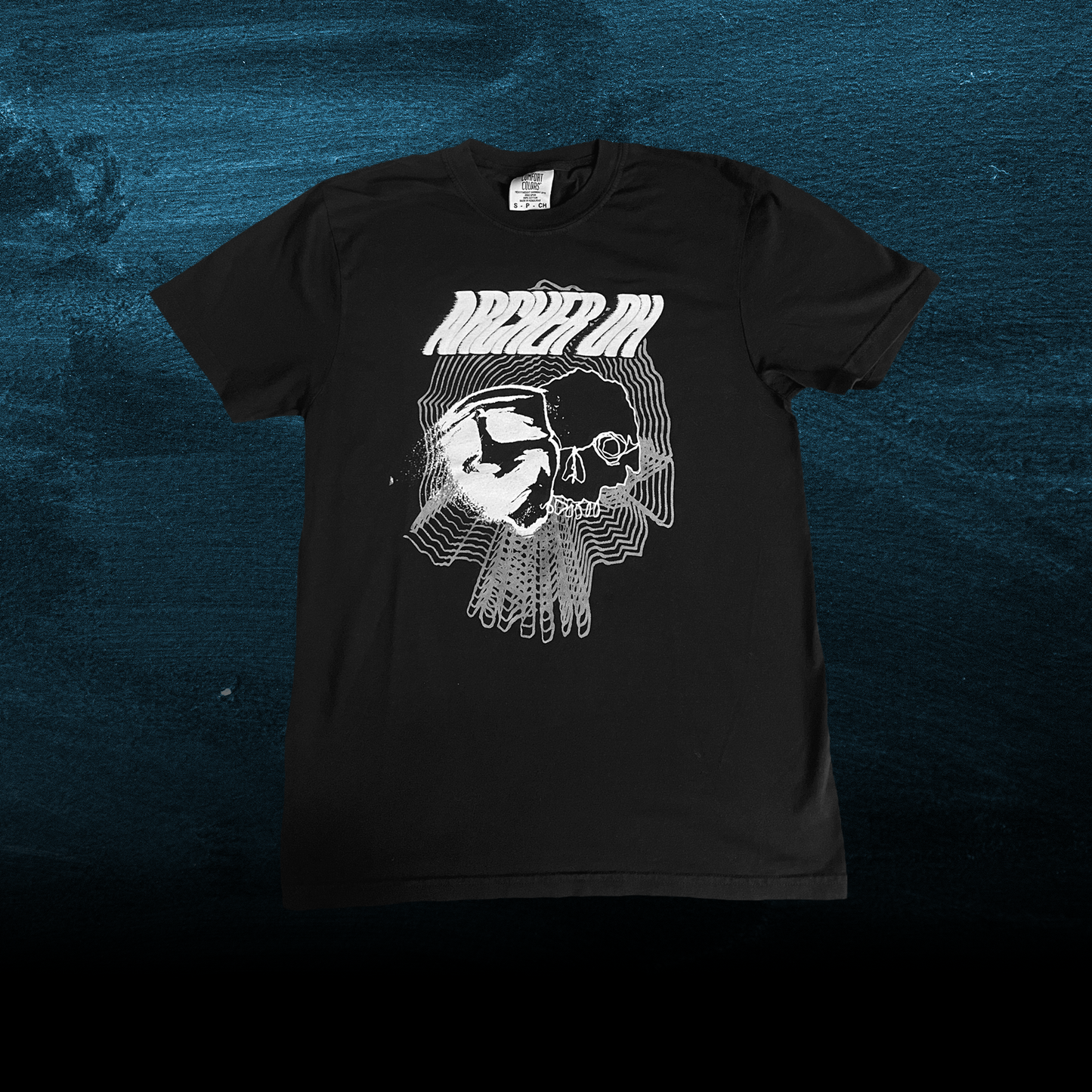 Black Skull & Mask Tee